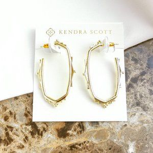 Kendra Scott | Gold Baroque Ella Hoop Earrings